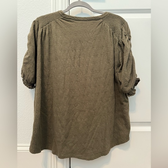 Free People Top Ruched Sleeves - Picture 5 of 11